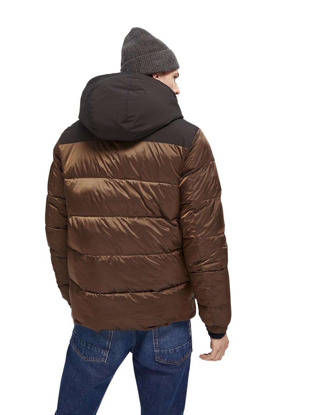 Scotch Soda Chaqueta Acolchada Primaloft Marrón