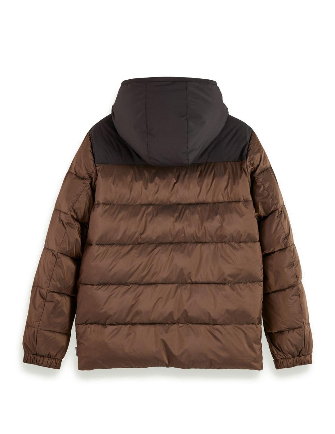 Scotch Soda Chaqueta Acolchada Primaloft Marrón