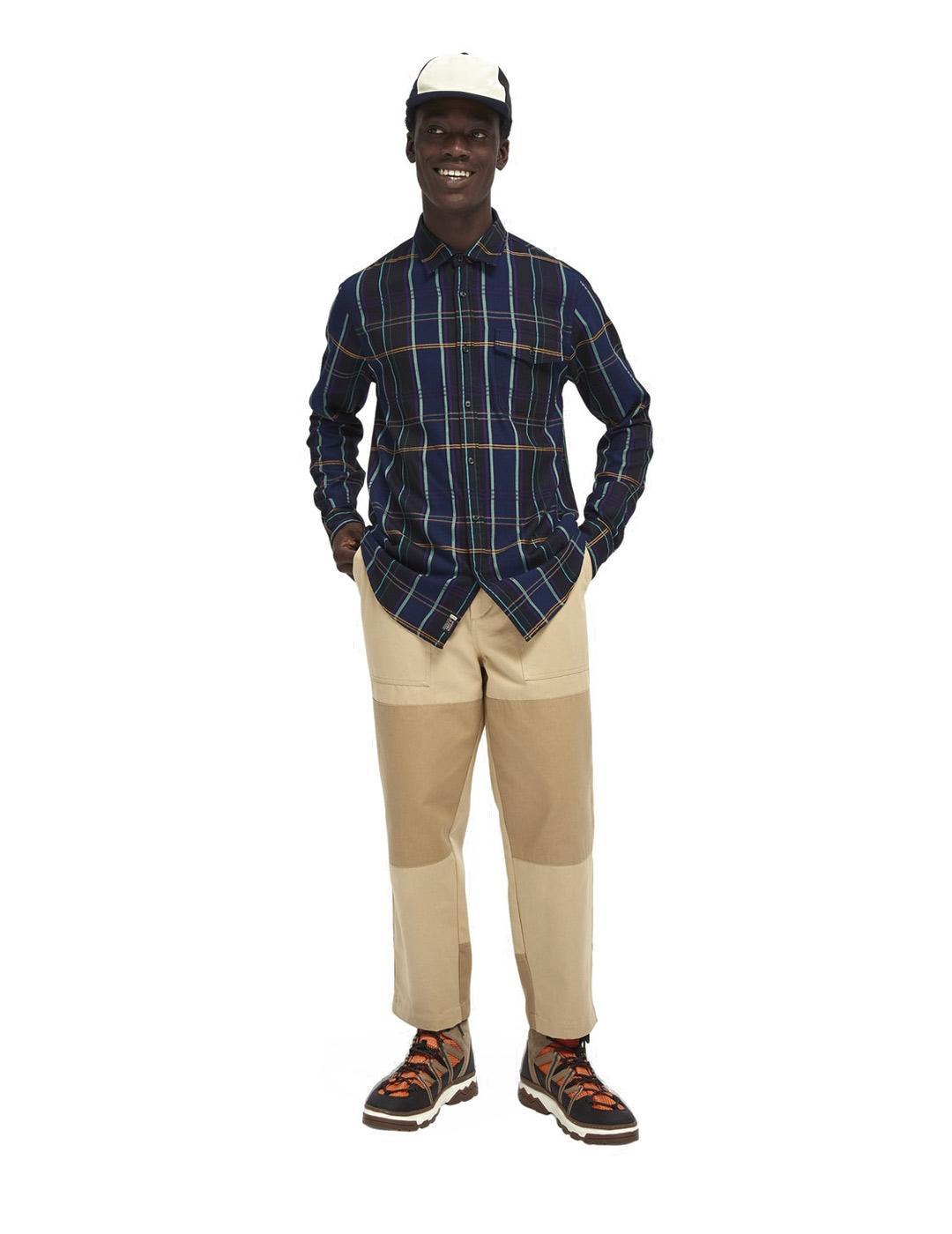 Scotch Soda Camisa Cuadros Hombre Azul