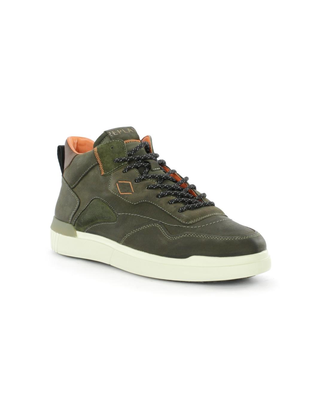 Zapatillas Replay Winser Caña Media Verde