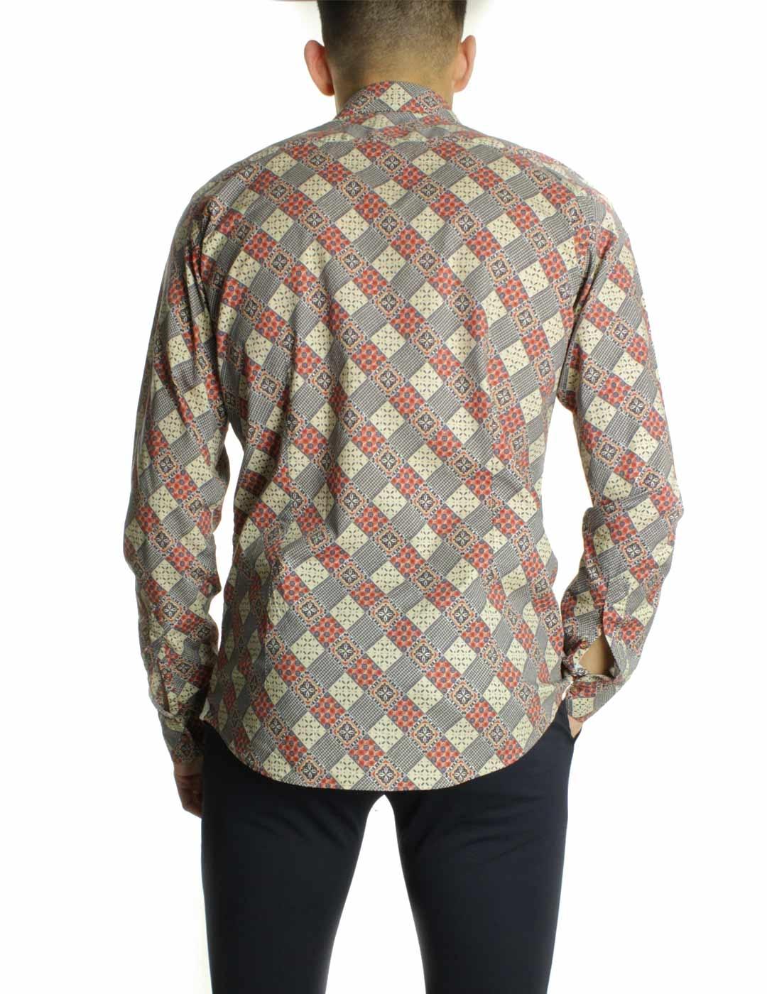 Alessandro Lamura Camisa Hombre Tinos Estampada
