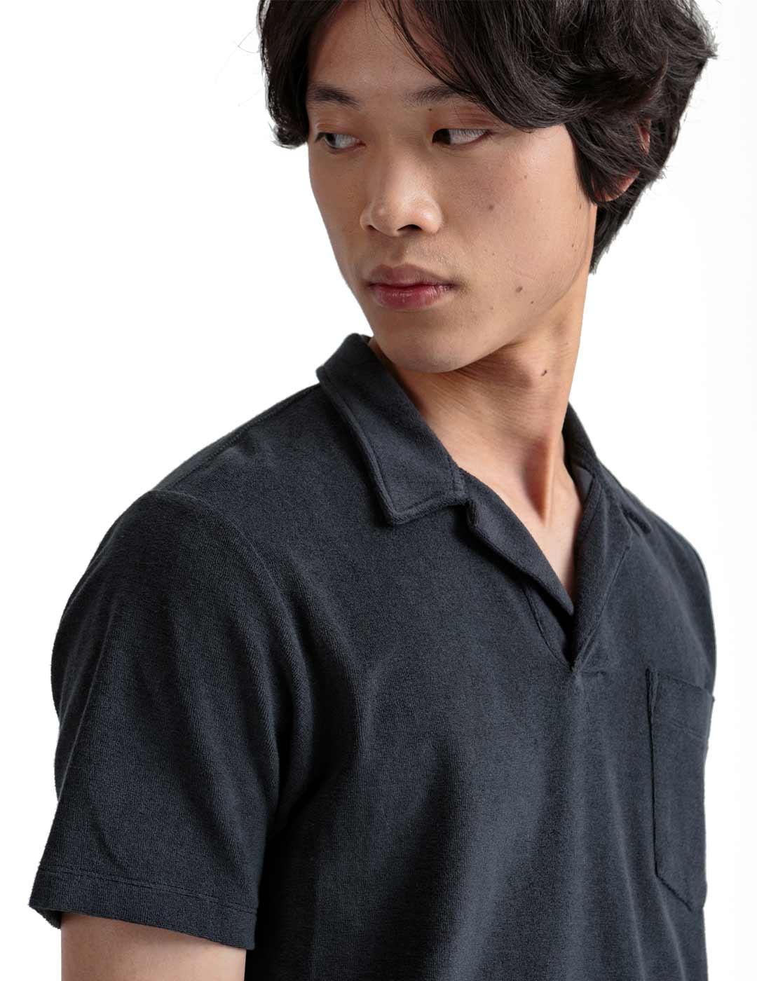 Edmmond Studios Terry Polo Hombre Azul Marino