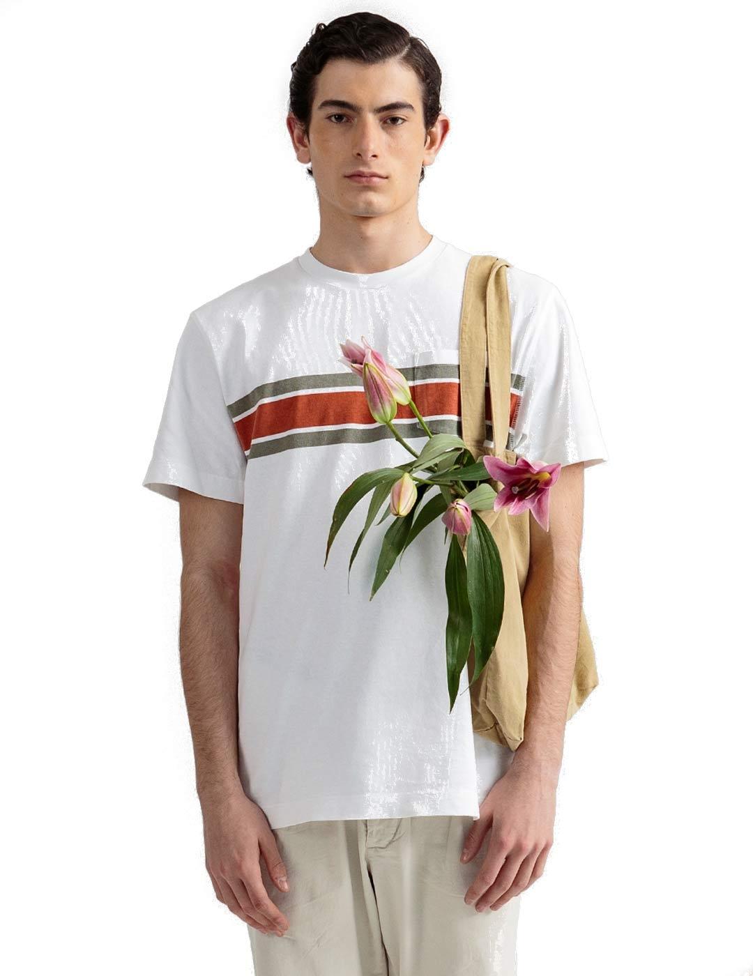 Edmmond Studios Adult Stripes Camiseta Hombre Rayas Pecho