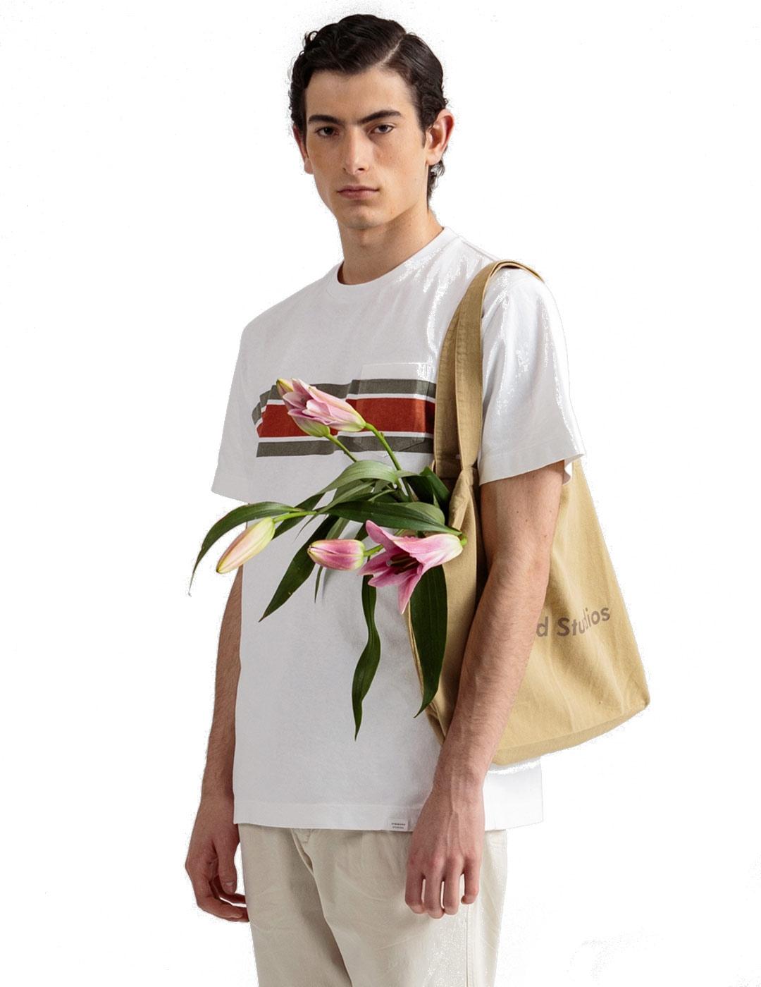 Edmmond Studios Adult Stripes Camiseta Hombre Rayas Pecho