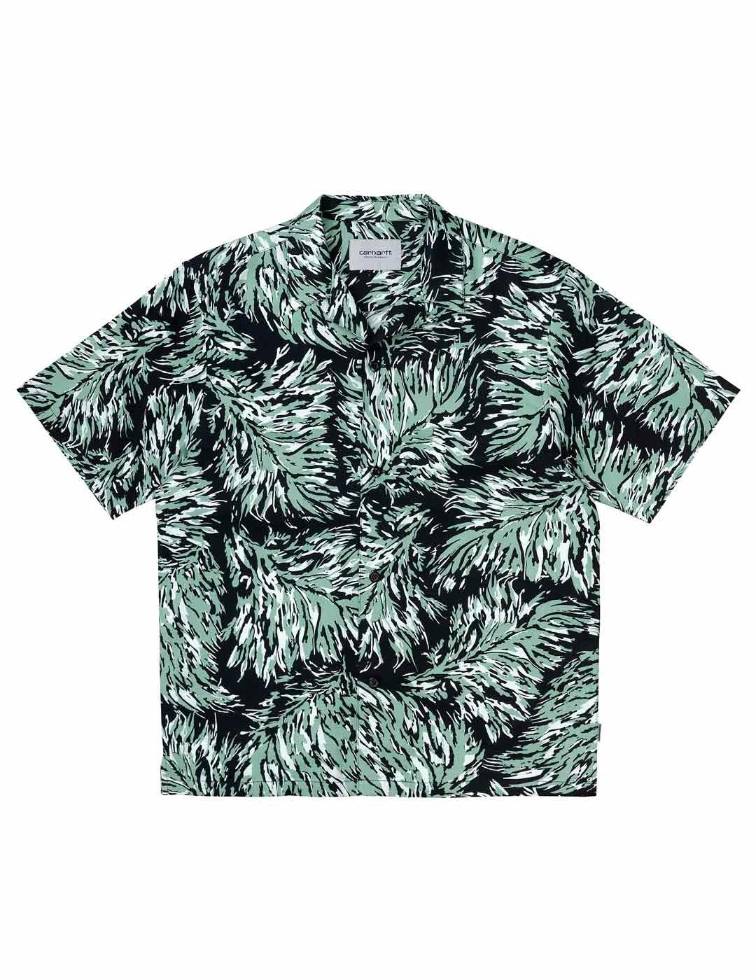 Carhartt Hinterland Shirt Camisa Hombre Estampado Verde