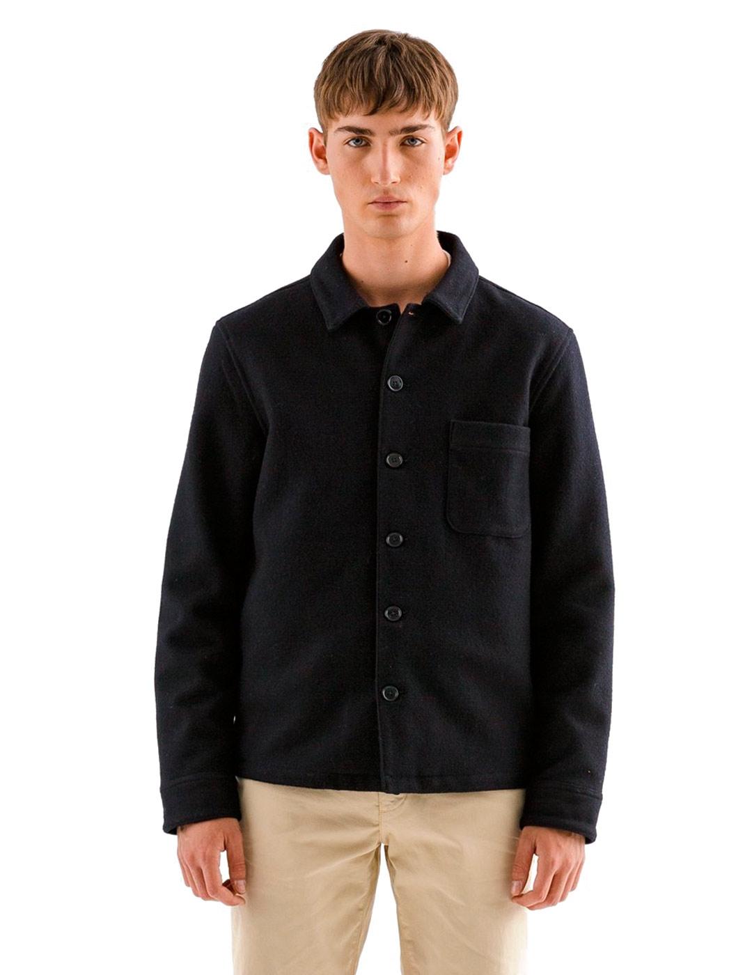 Edmmond Studios Pocket Jacket Felt Chaqueta Hombre Marino