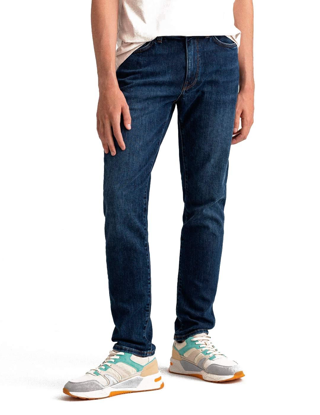 Gant Vaquero Hayes Hombre Azul Lavado