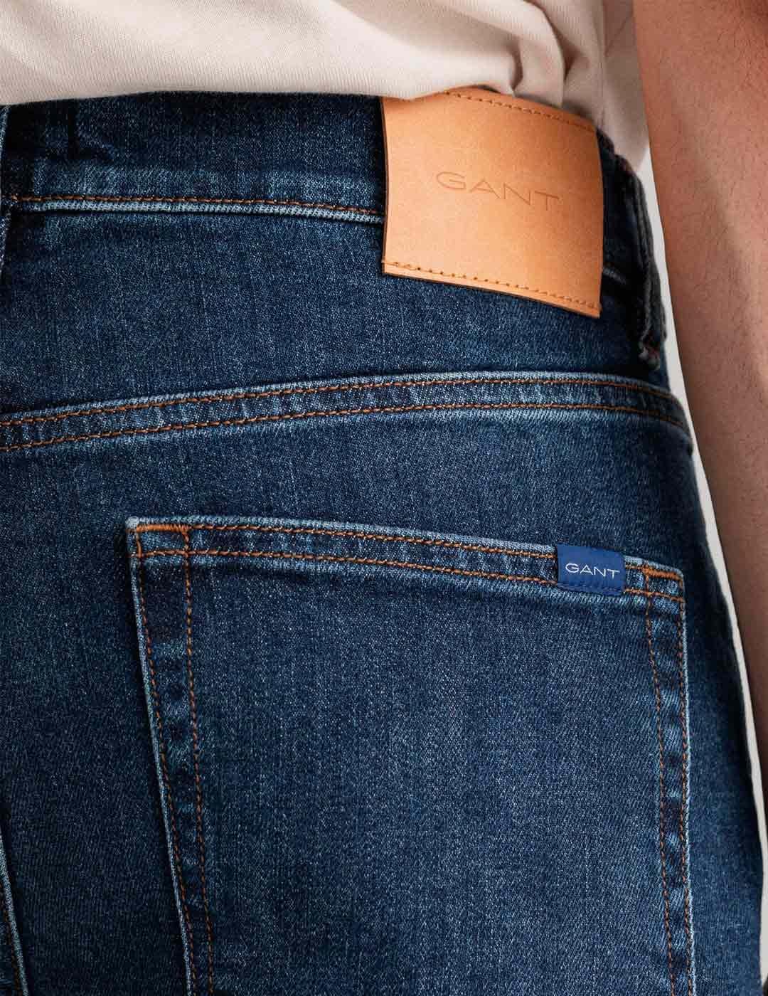 Gant Vaquero Hayes Hombre Azul Lavado