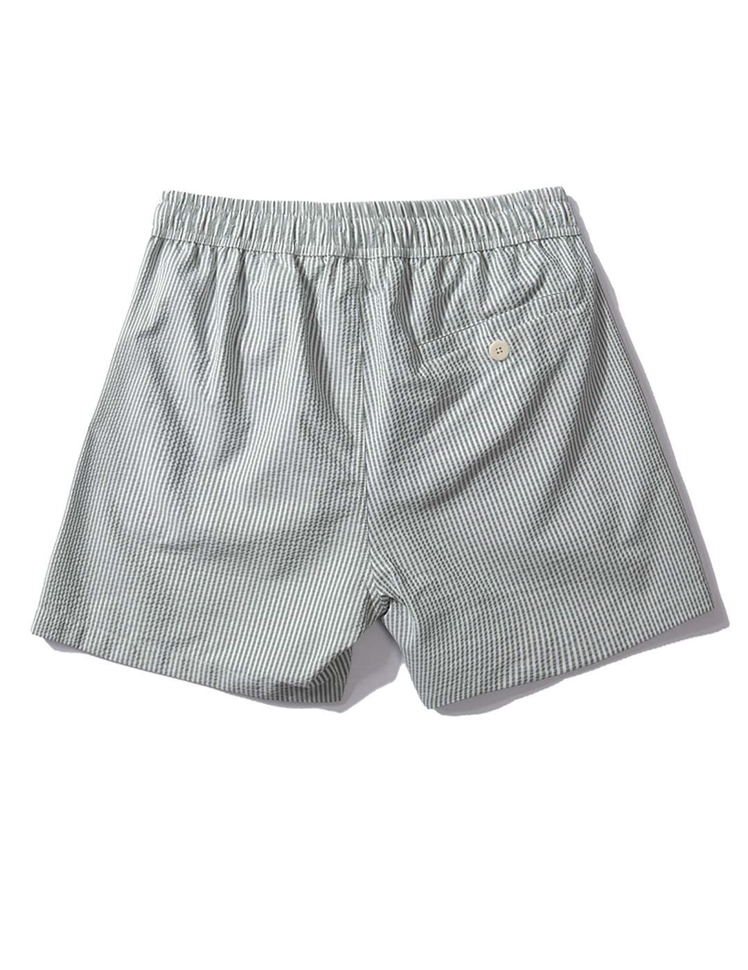 Edmmond Studios Bañador Rayas Hombre Seersucker Verde