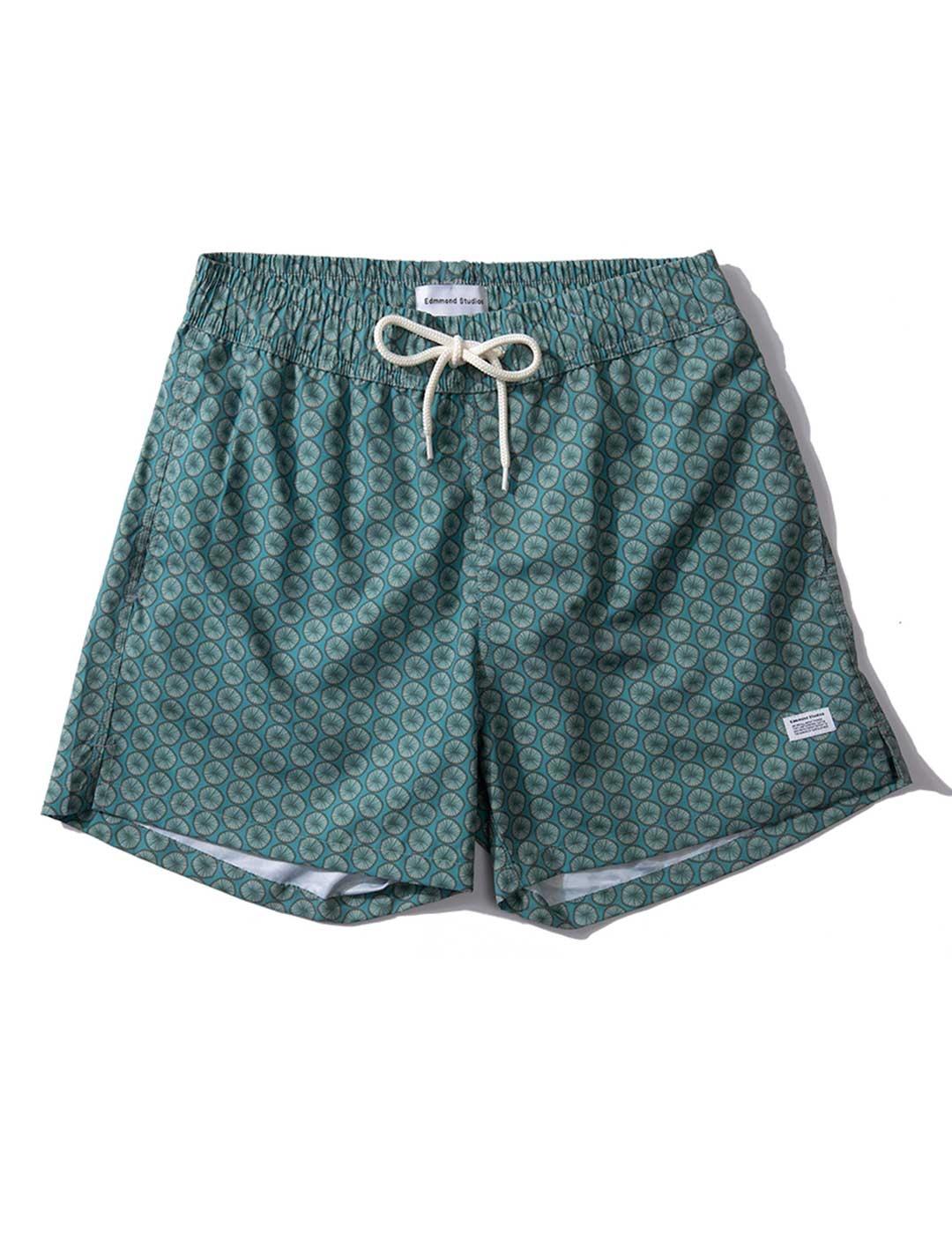 Edmmond Studios Bañador Hombre Estampado Circular Verde