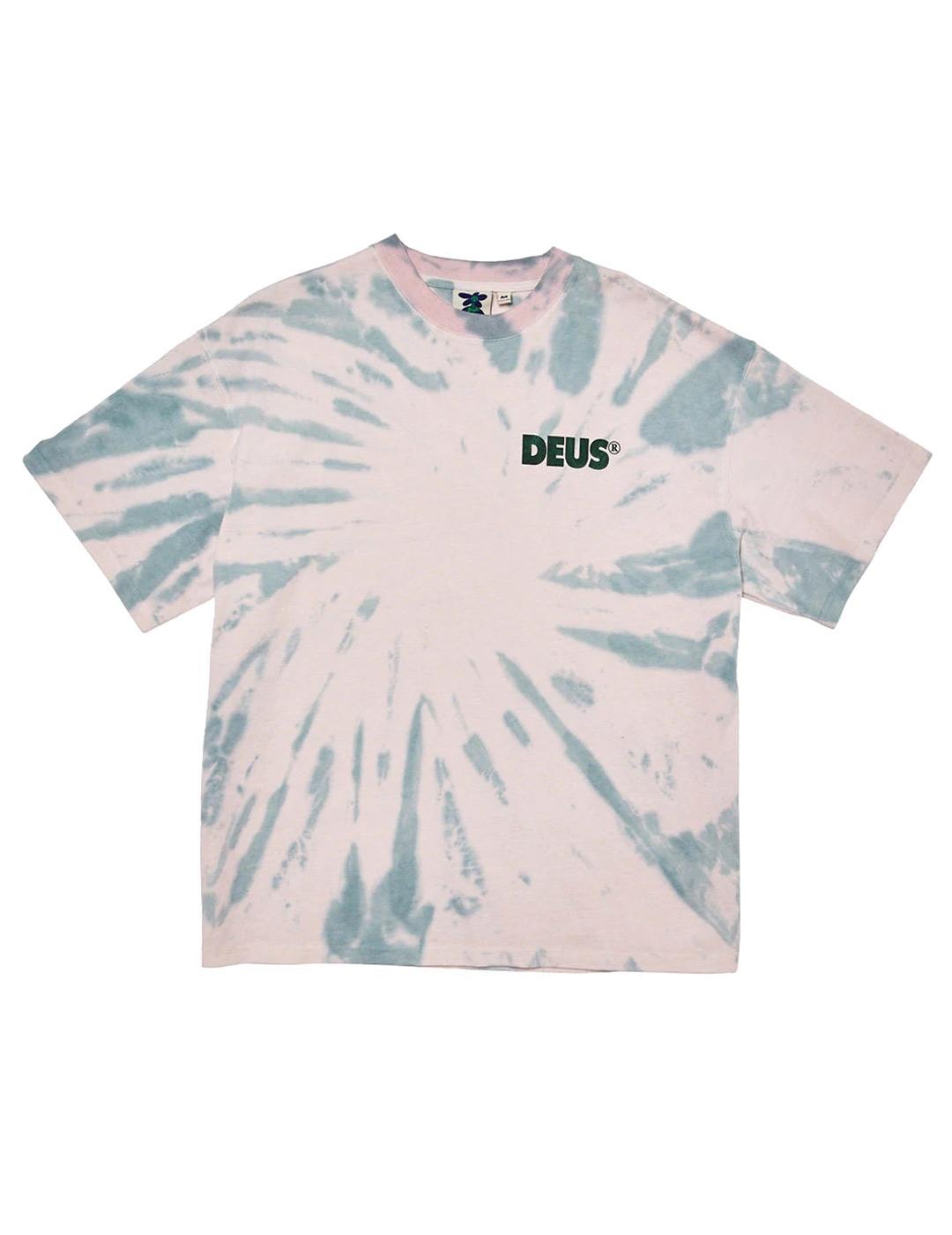 Deus Ex Machina Footed Camiseta Tie Rosa Verde