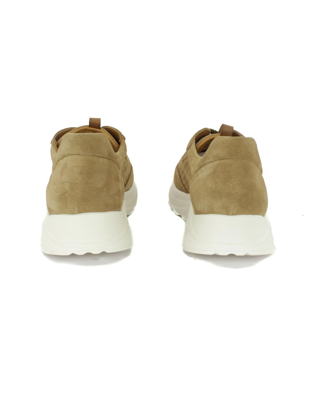 Calce Softy Zapato Hombre Ante Camel