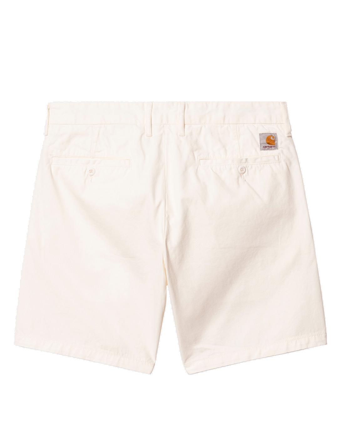 Carhartt John Short Bermudas Hombre Blanco Vintage