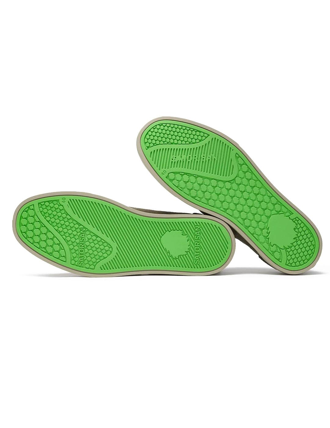Satorisan Heisei Suede Zapatillas Hombre Verde Peat Green