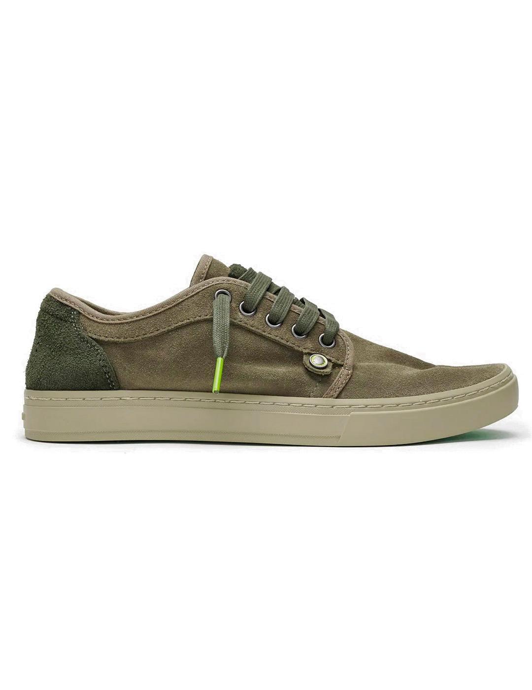 Satorisan Heisei Suede Zapatillas Hombre Verde Peat Green