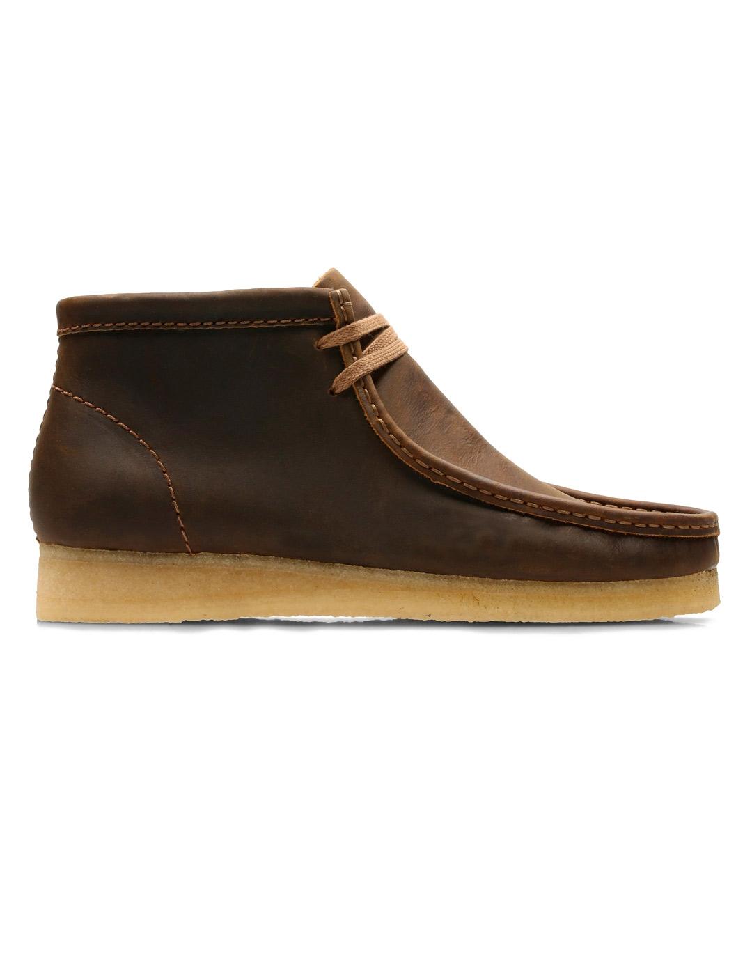 Clarks Originals Wallabee Boot Bota Hombre Marrón Encerada