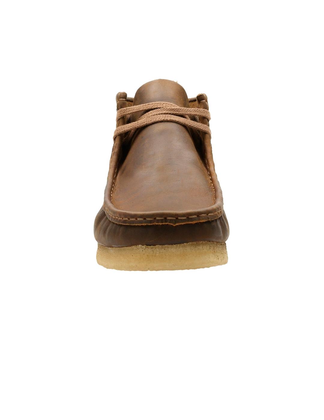 Clarks Originals Wallabee Boot Bota Hombre Marrón Encerada