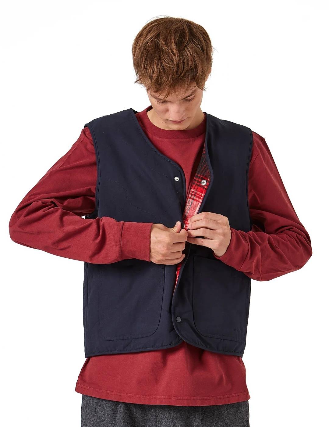 Edmmond Studios Paddy Vest Chaleco Reversible Hombre Marino