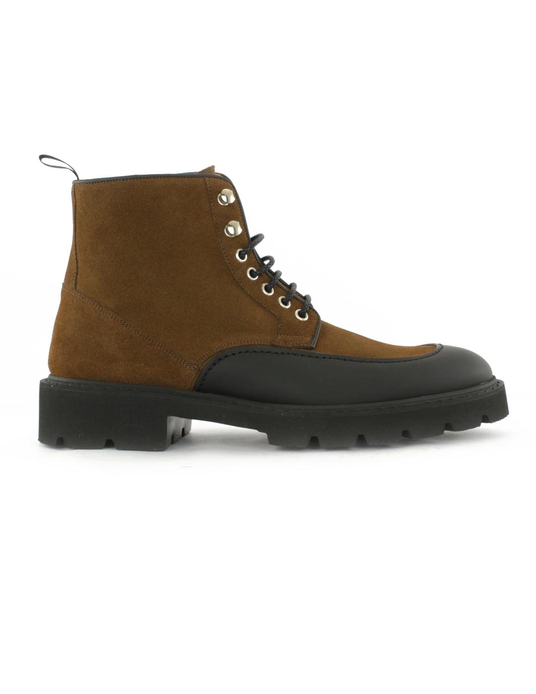 Calce Gomato Bota Hombre Marrón Refuerzo Goma