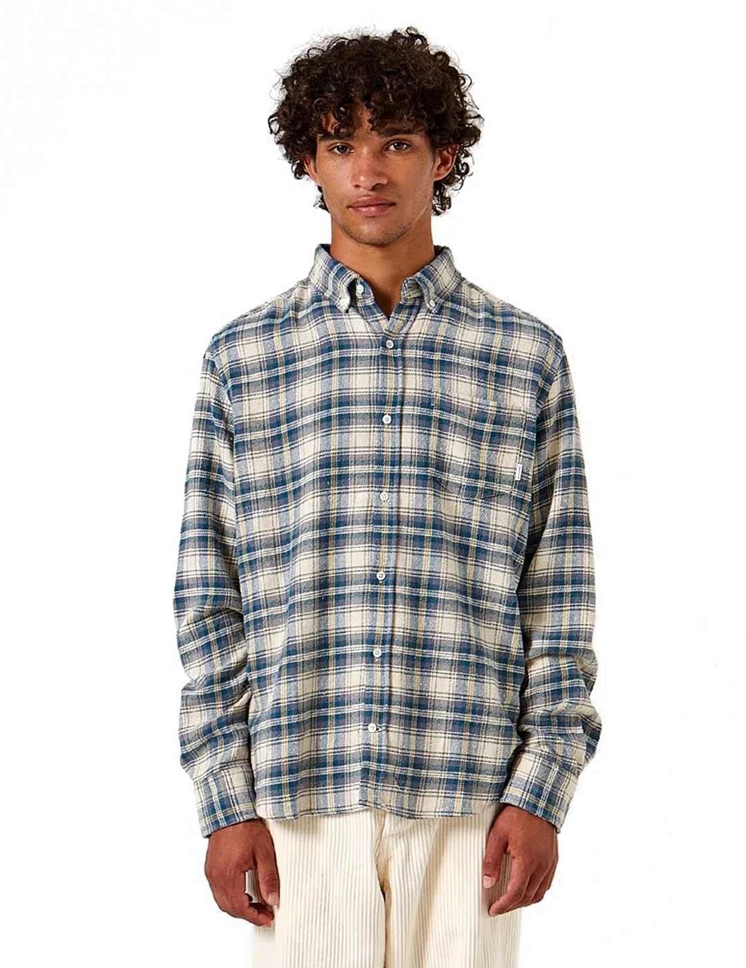 Edmmond Studios Bai Shirt Camisa Hombre Azul