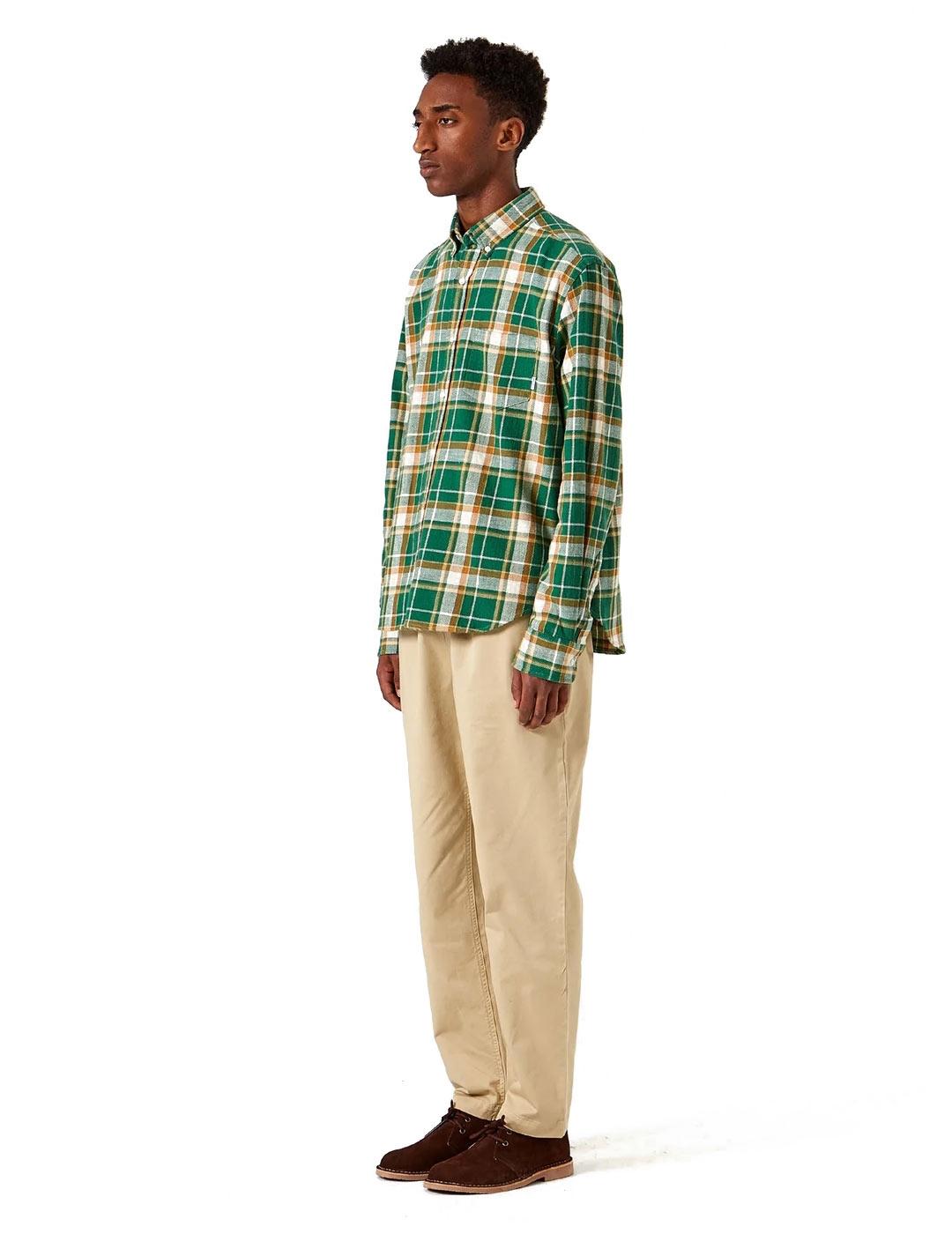 Edmmond Studios Gabby Shirt Camisa Hombre Verde