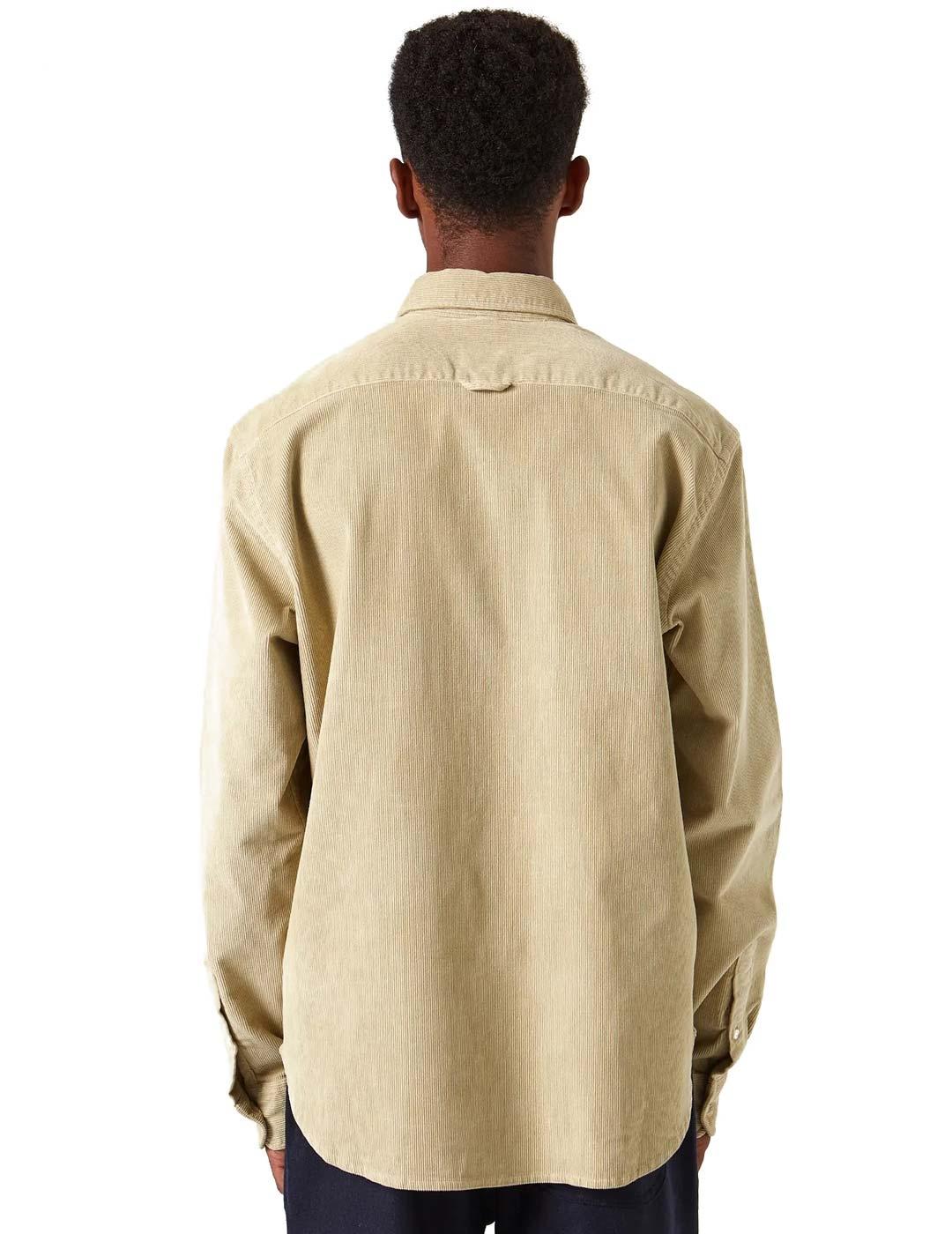 Edmmond Studios Camisa Micropana Hombre Beige