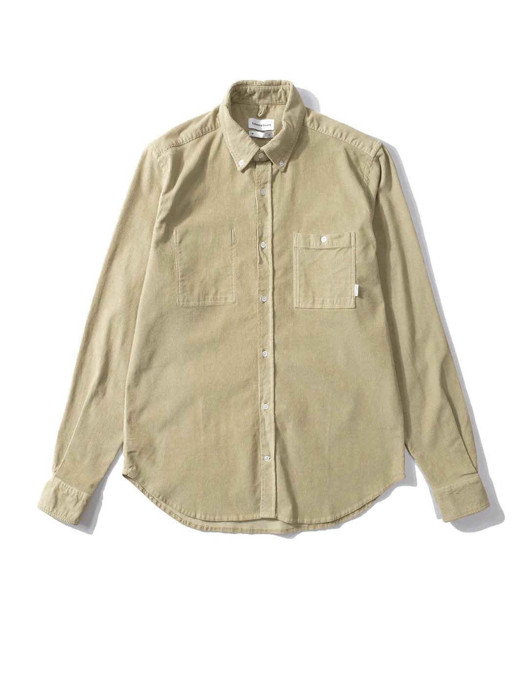 Edmmond Studios Camisa Micropana Hombre Beige