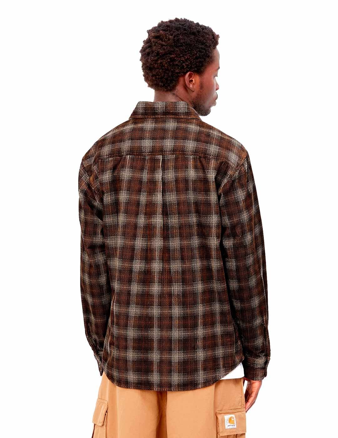 Carhartt Flint Shirt Camisa Hombre Cuadros Marrón