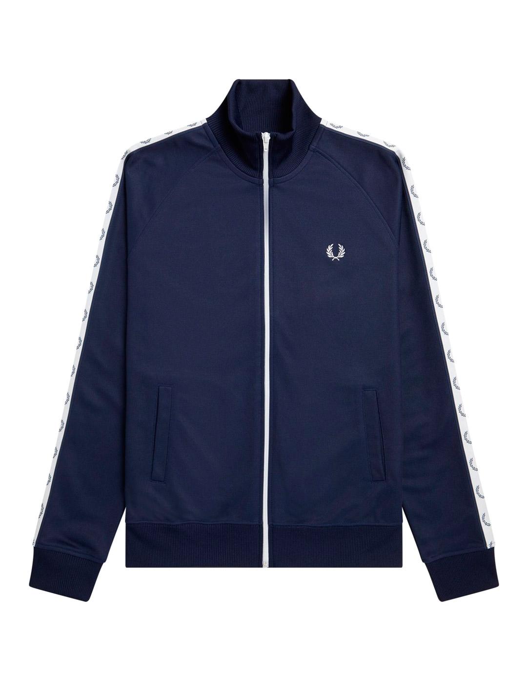 Sudadera Fred Perry Chandal Cinta Mangas Azul Marino