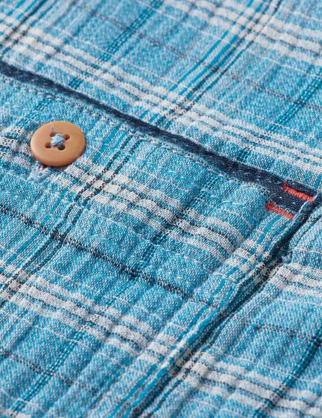 Scotch Soda Bonded Shirt Camisa Cuadros Azul