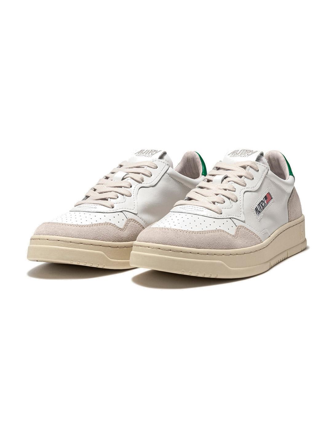 Autry Medalist Low AULW LS23 Zapatillas Mujer Blanca/Verde