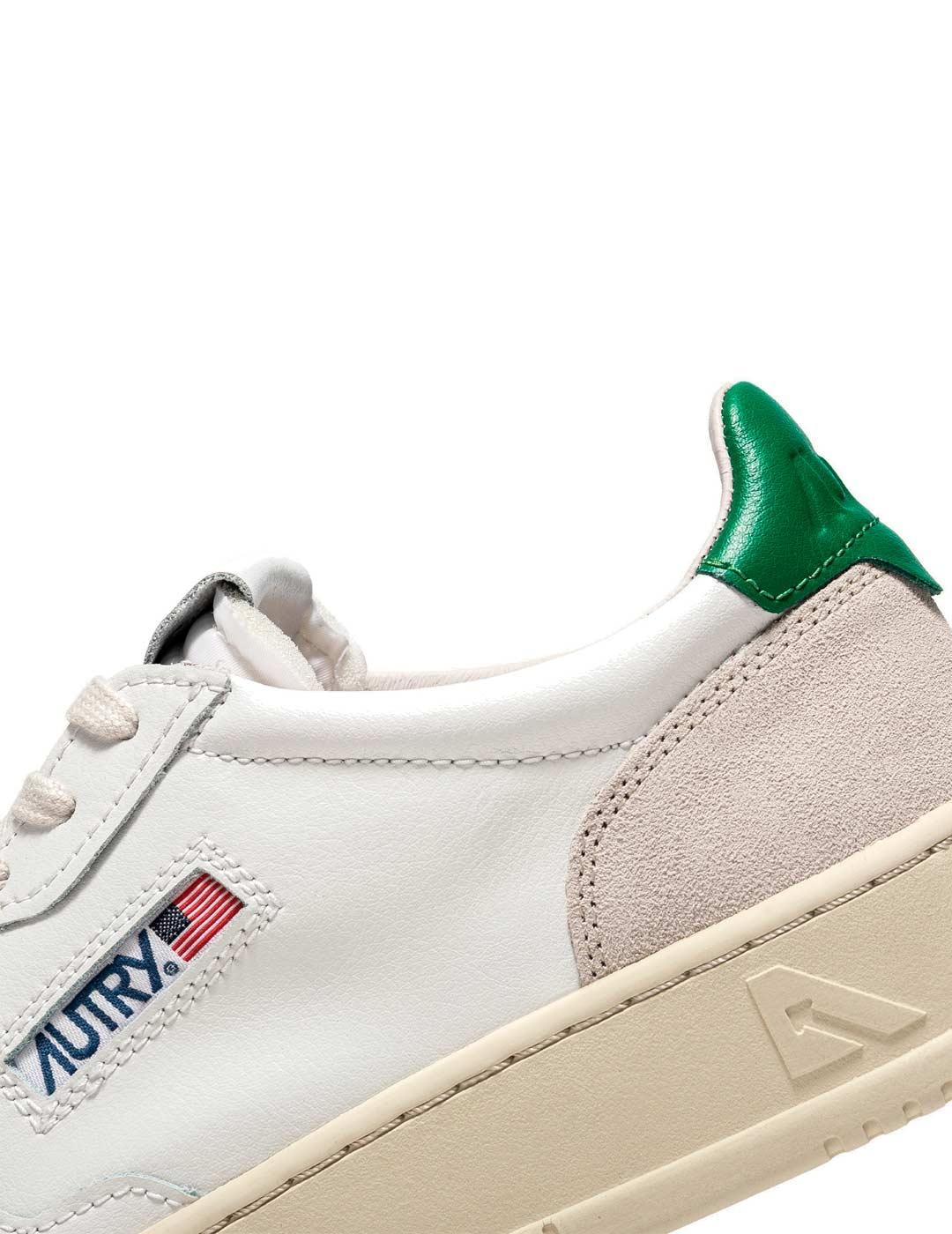 Autry Medalist Low AULW LS23 Zapatillas Mujer Blanca/Verde
