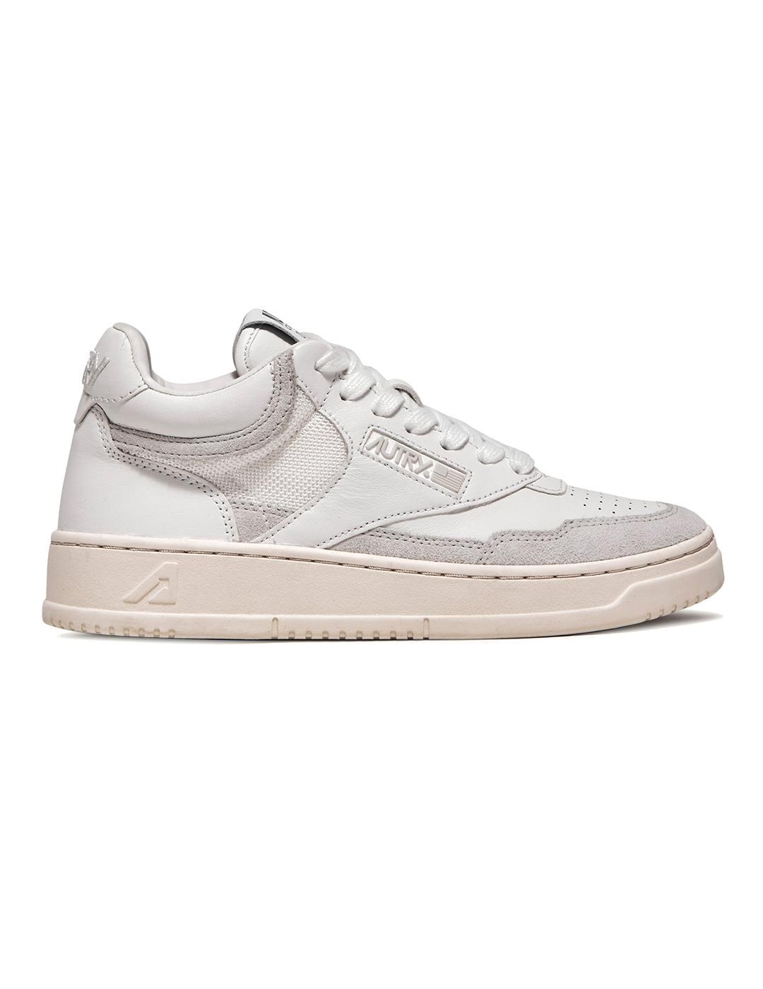 Autry Open Mid AOMW CE11 Zapatillas Mujer Blancas