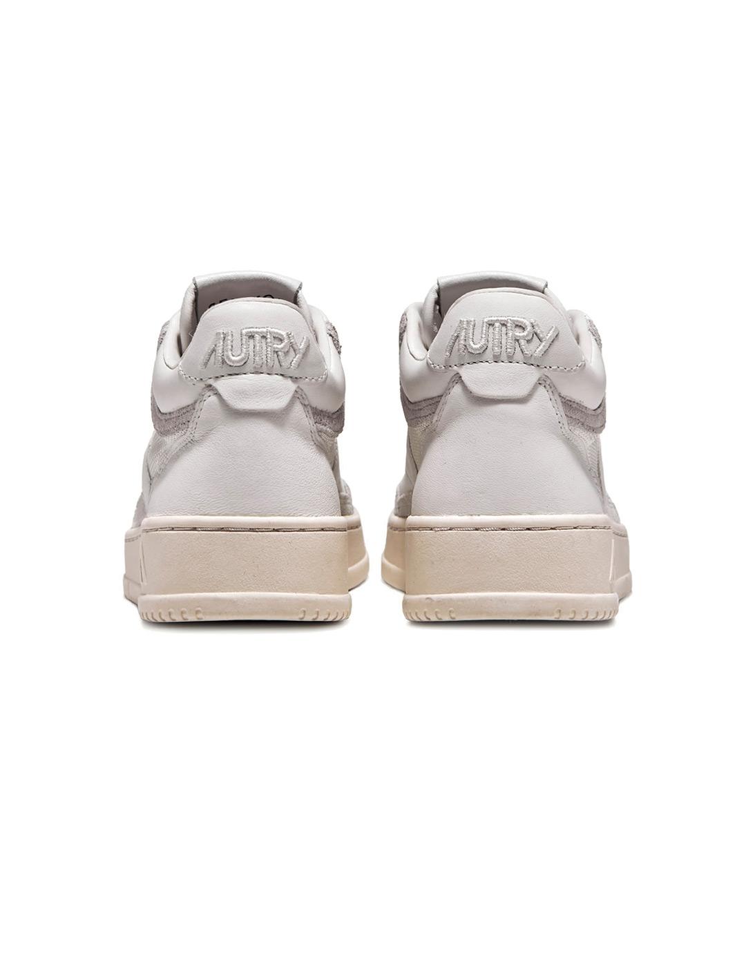 Autry Open Mid AOMW CE11 Zapatillas Mujer Blancas