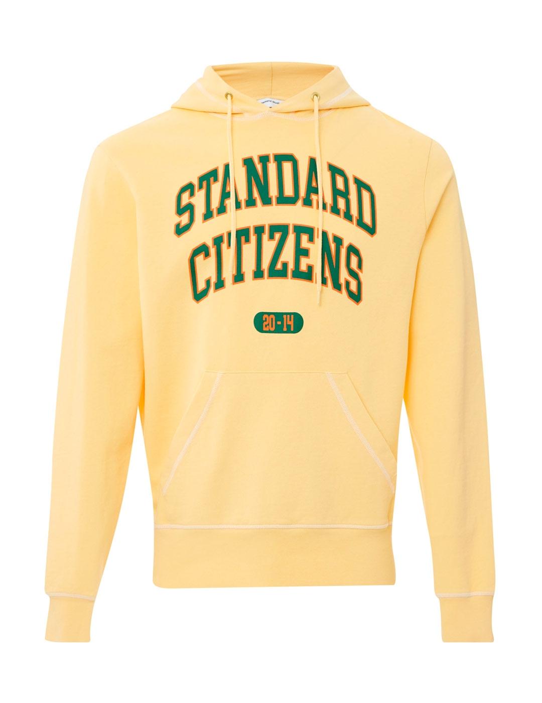 Edmmond Studios Capucha College Sudadera Hombre Amarilla