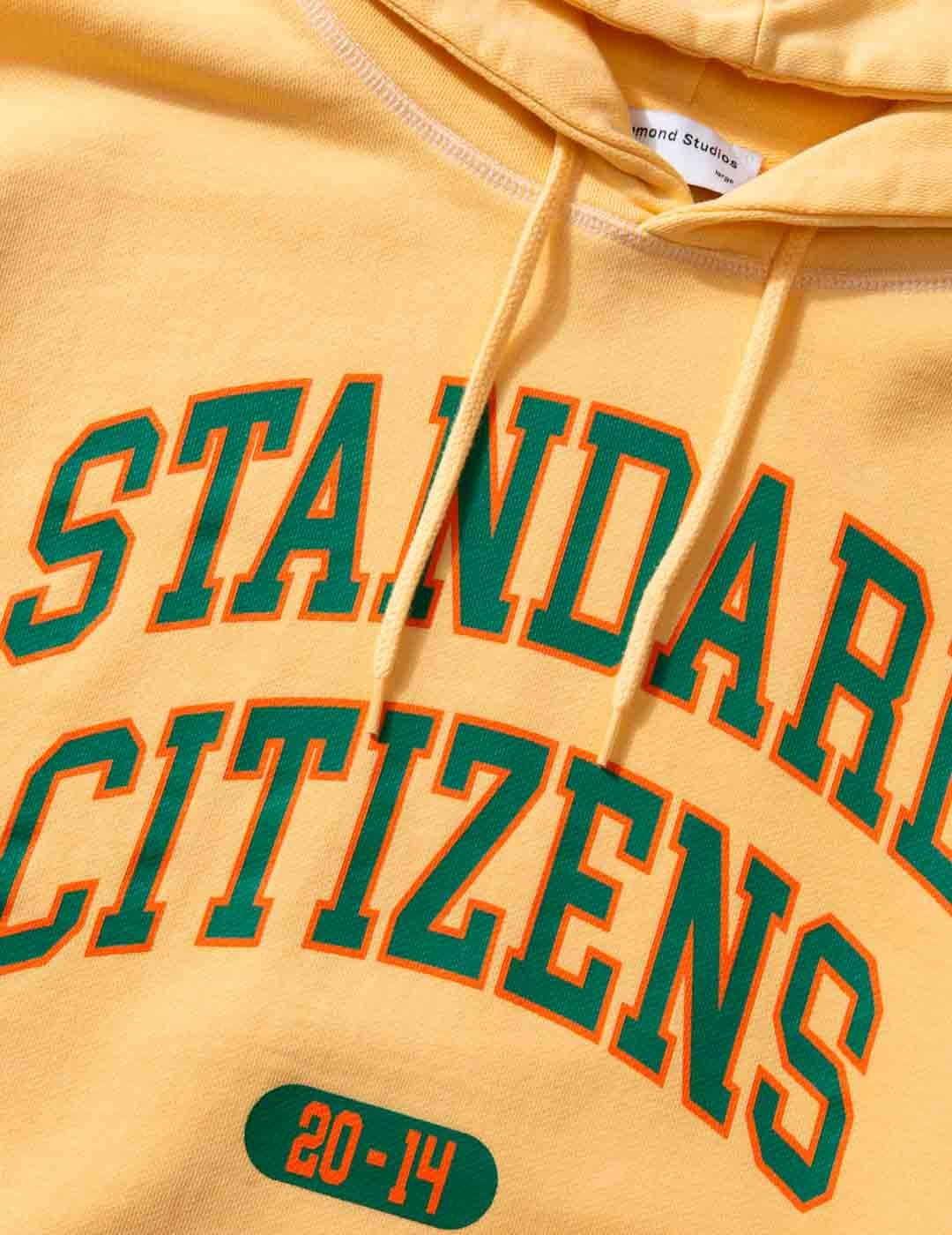 Edmmond Studios Capucha College Sudadera Hombre Amarilla