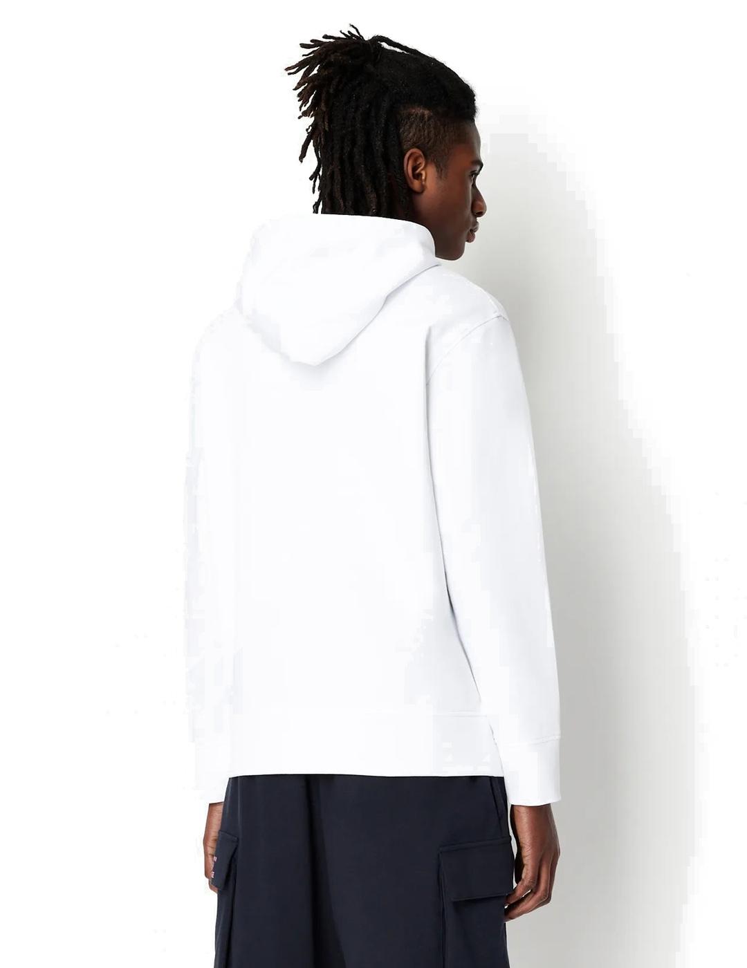 Armani Exchange Sudadera Capucha Hombre Blanca