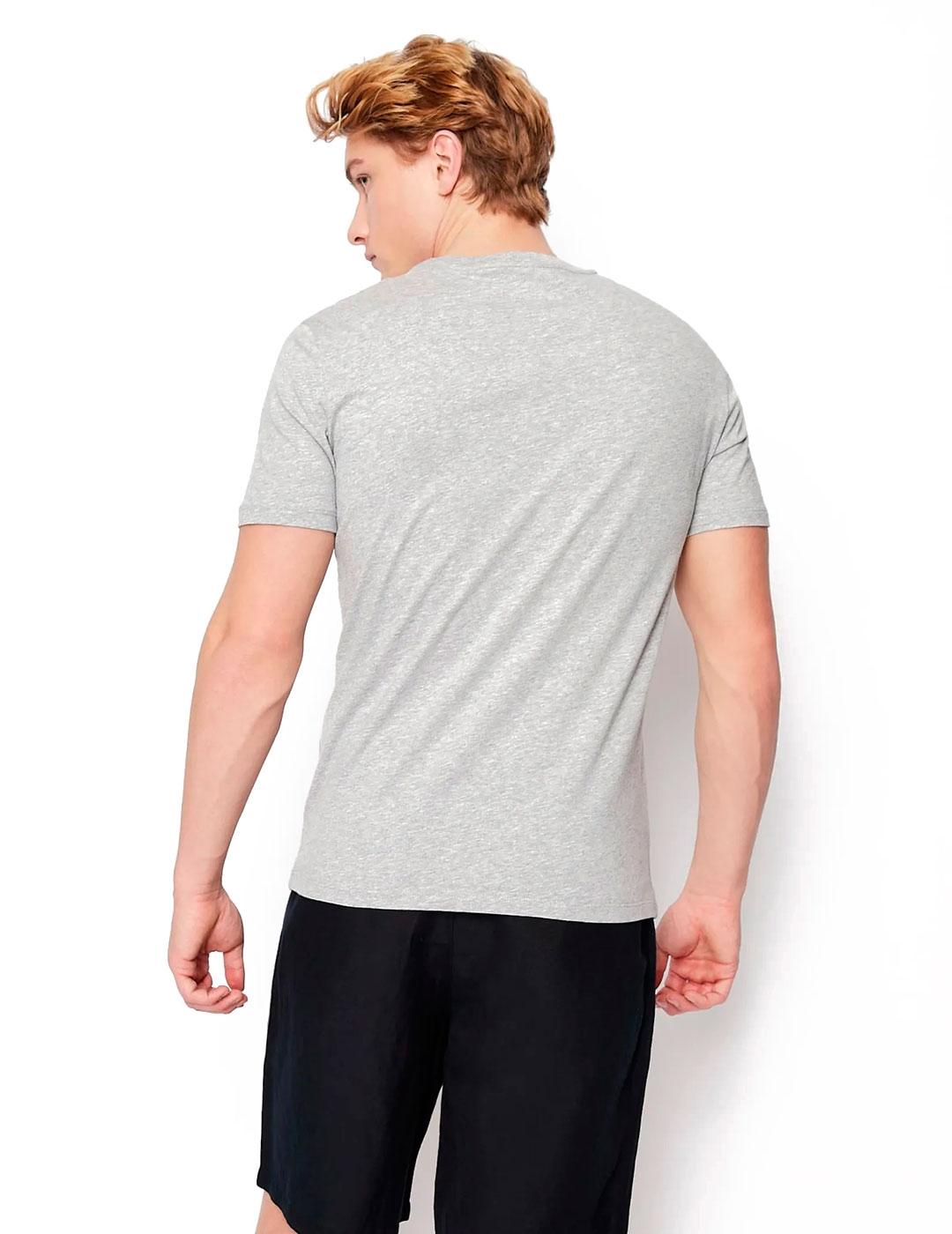 Armani Exchange Camiseta Hombre Logo Gris