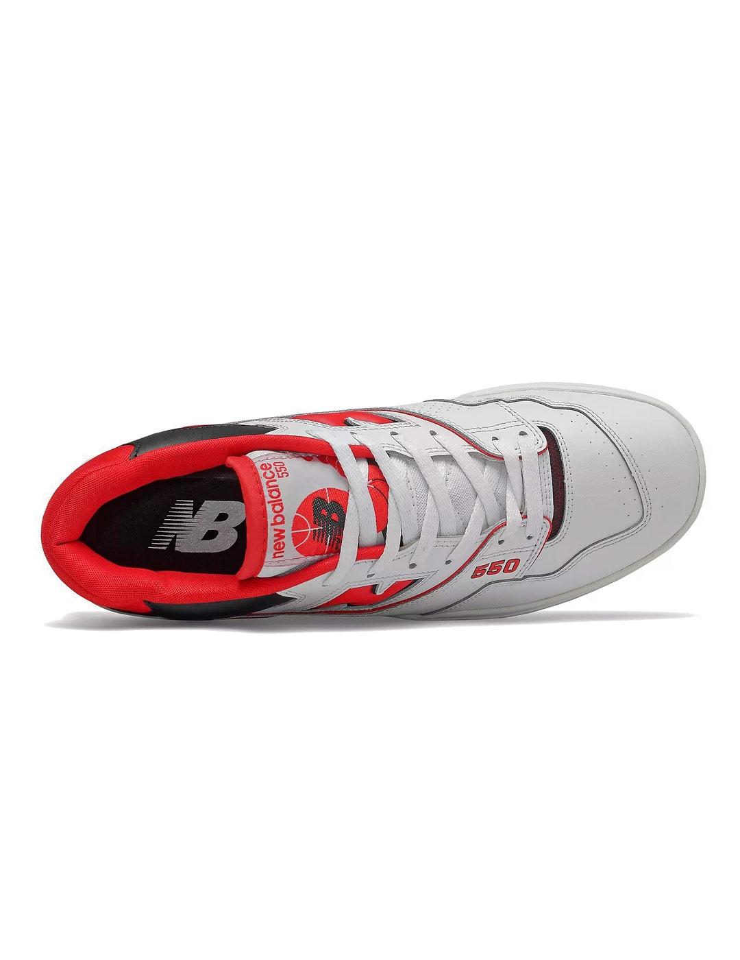 New Balance BB550SE1 Zapatillas Blanca Roja