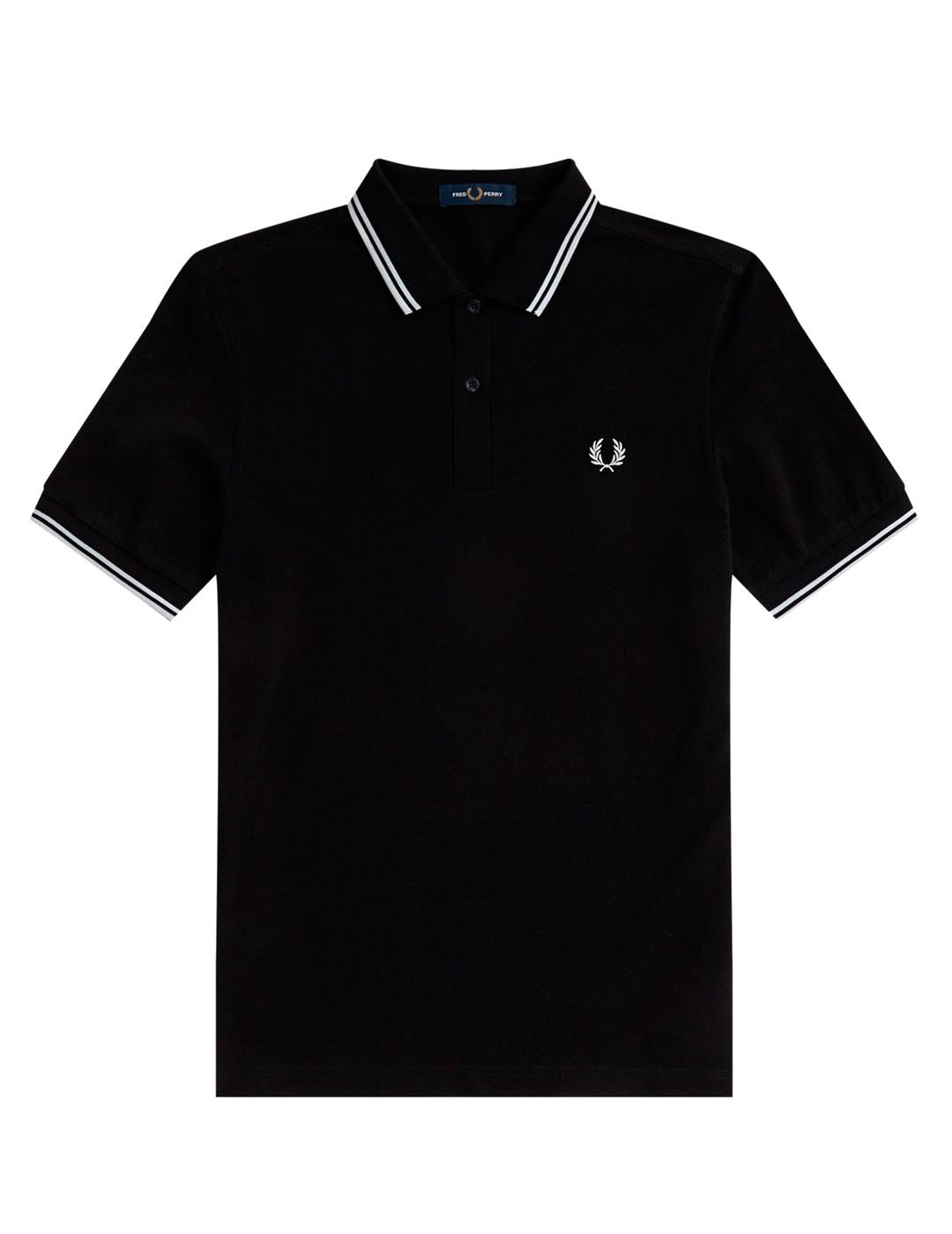 Polo Fred Perry M3600 Franjas Negro