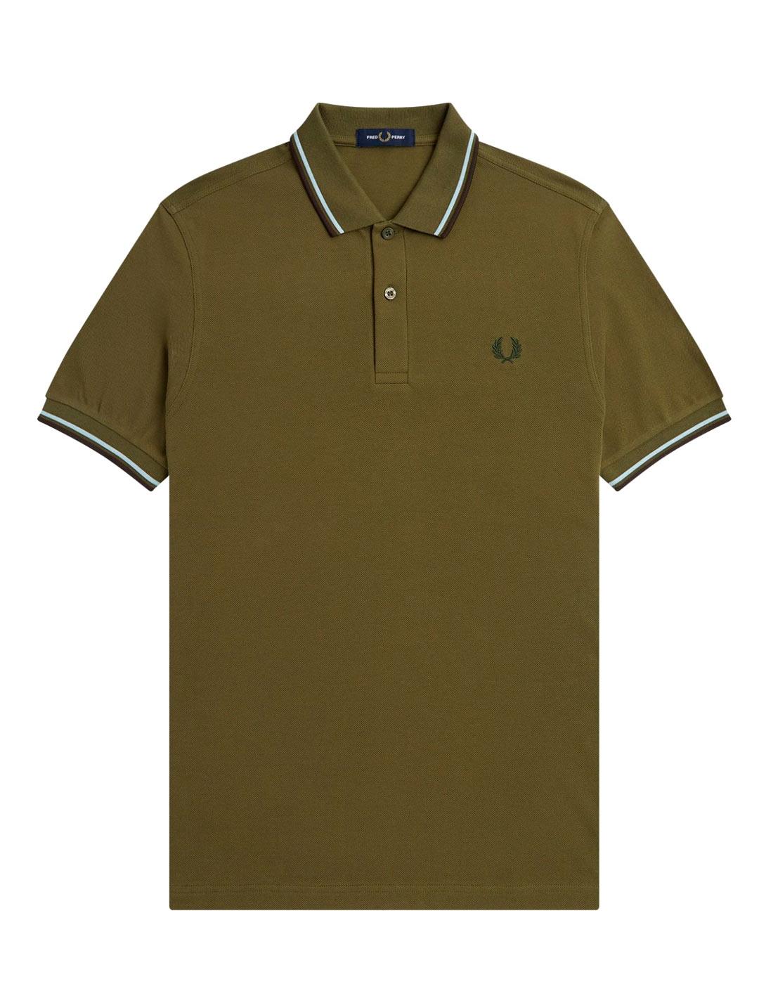 Polo Fred Perry M3600 Franjas Verde
