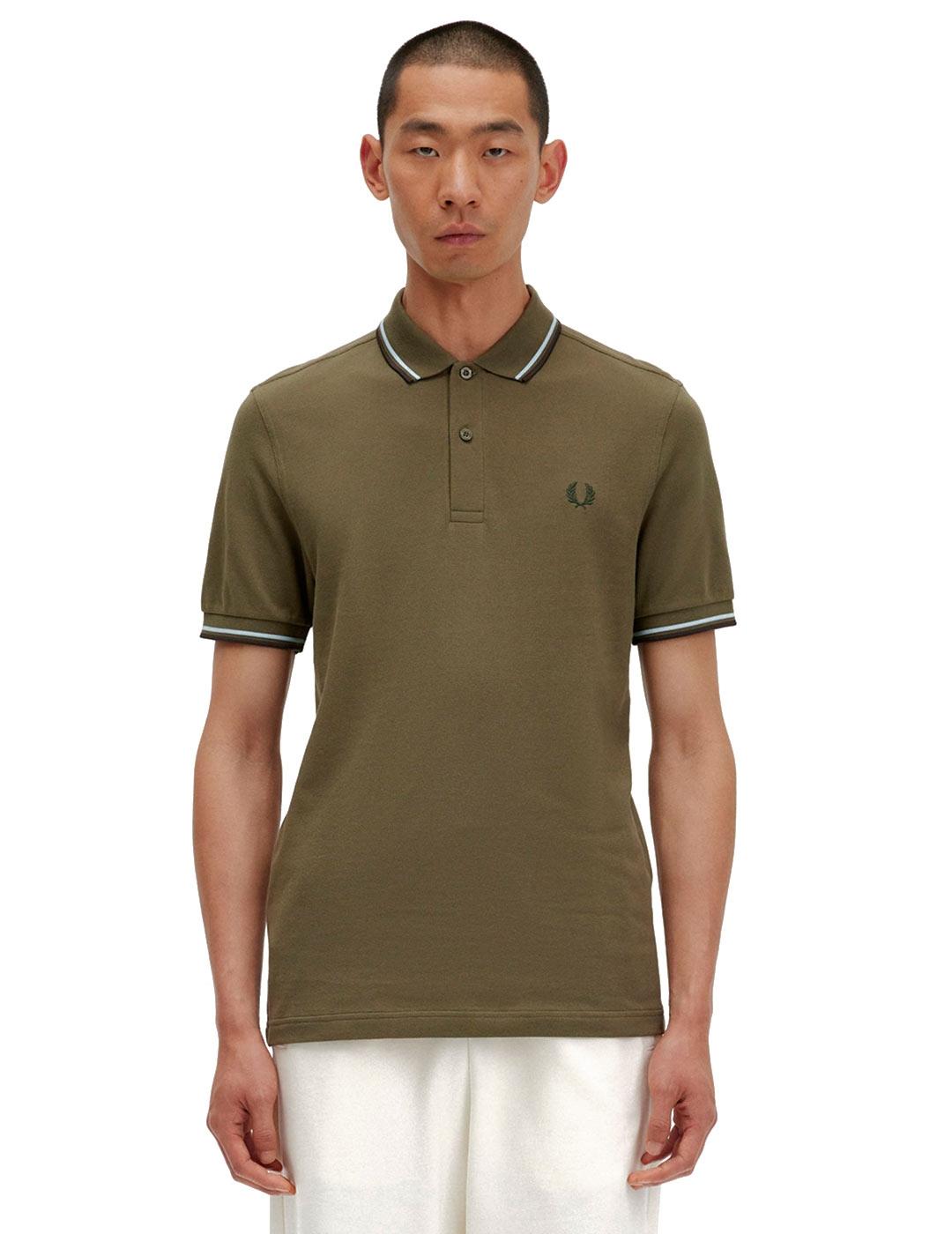 Polo Fred Perry M3600 Franjas Verde
