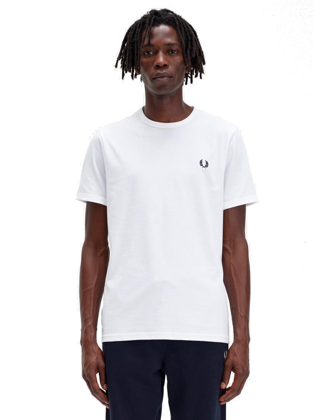 Camiseta Fred Perry Ringer Blanca