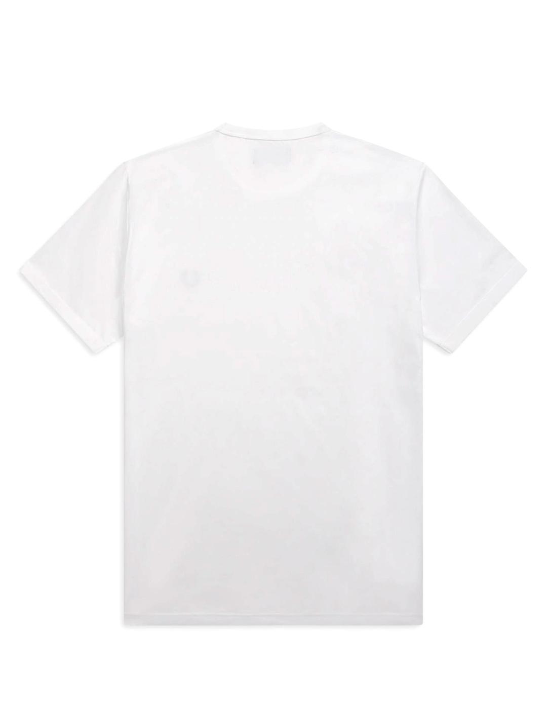 Fred Perry Ringer Camiseta Hombre Blanca