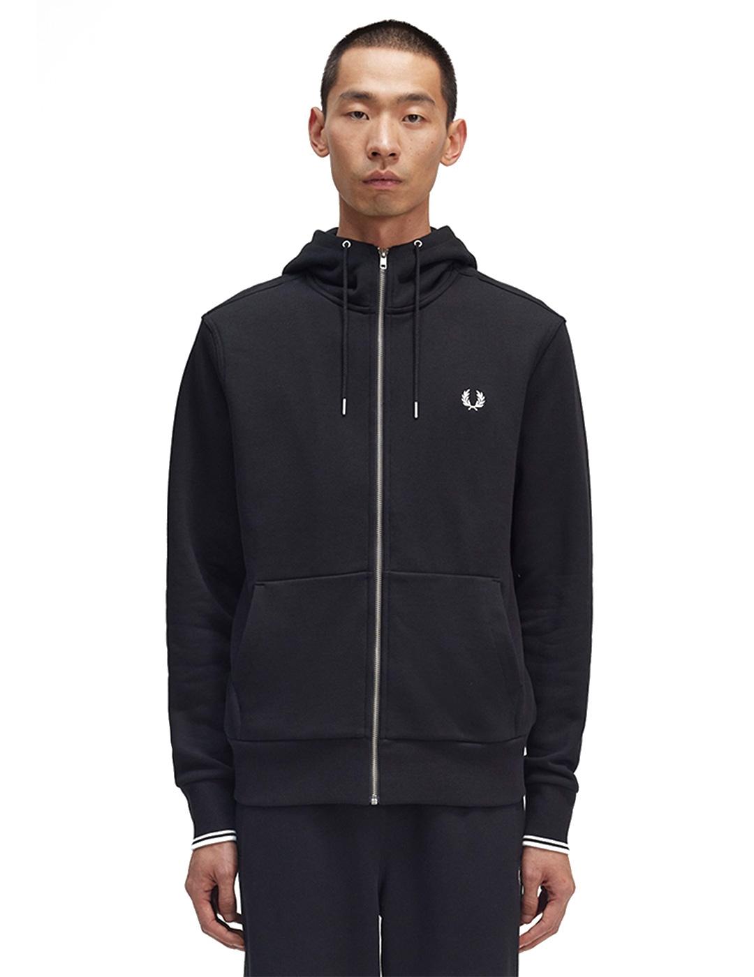 Fred Perry J7536 Sudadera Hombre Negra