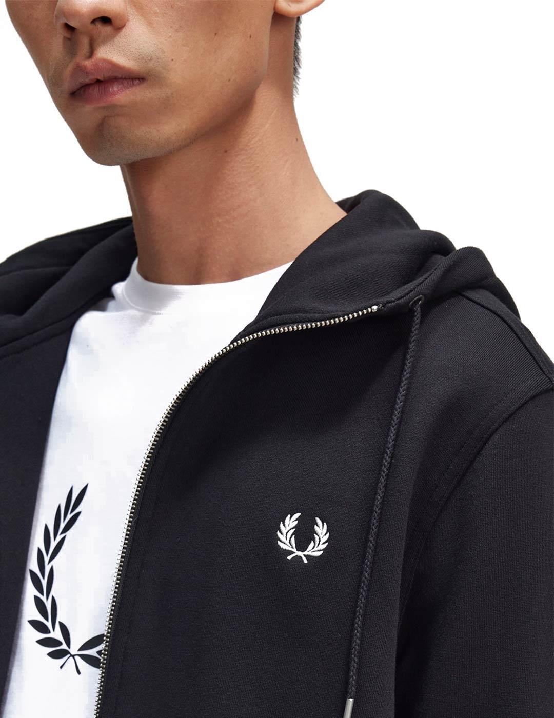 Fred Perry J7536 Sudadera Hombre Negra