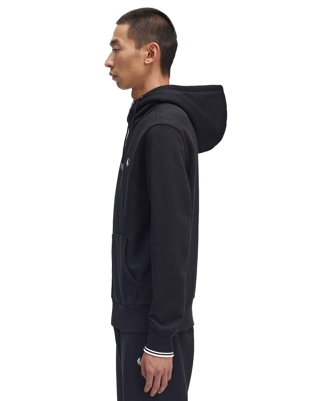 Fred Perry J7536 Sudadera Hombre Negra