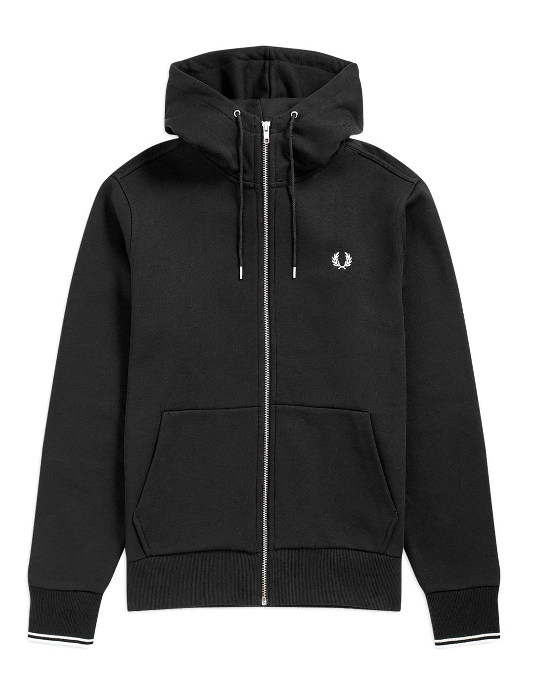 Fred Perry J7536 Sudadera Hombre Negra