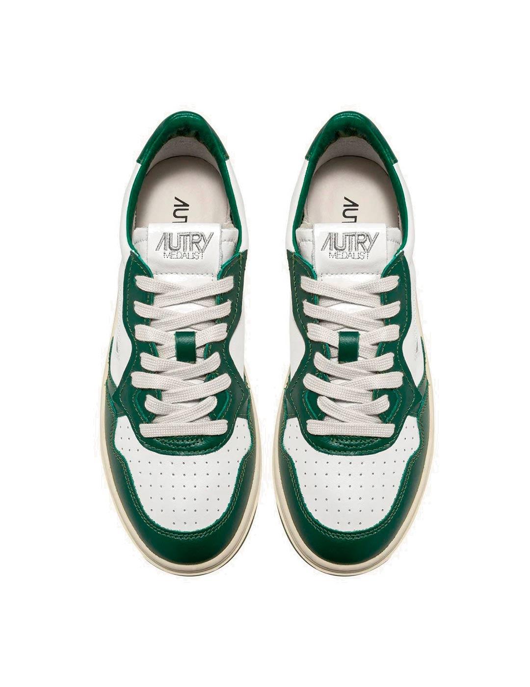 Autry Medalist Low AULWWB03 Zapatillas Mujer Verde