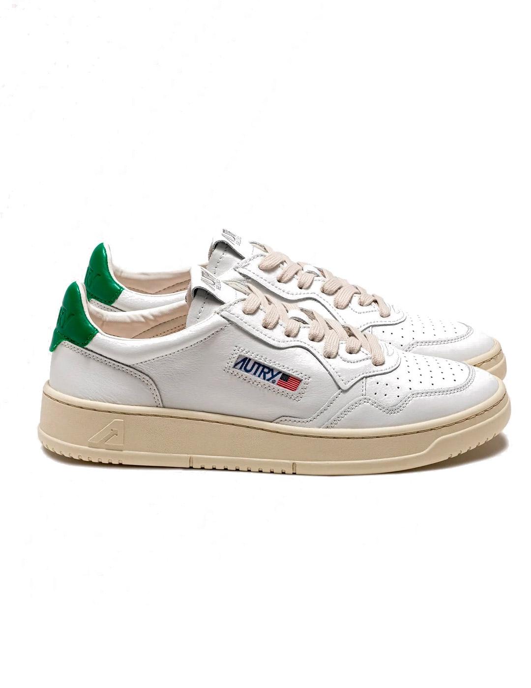 Autry Medalist Low AULW LL20 Zapatillas Mujer Blanca/Verde